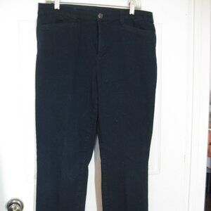 Christopher & Banks Signature Slimming Blue Cotton Poly Stretch Pants Size 12